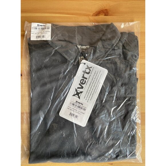 Vertx Polo Shirt Mens Medium Grey 1/4 Zip - Picture 1 of 6